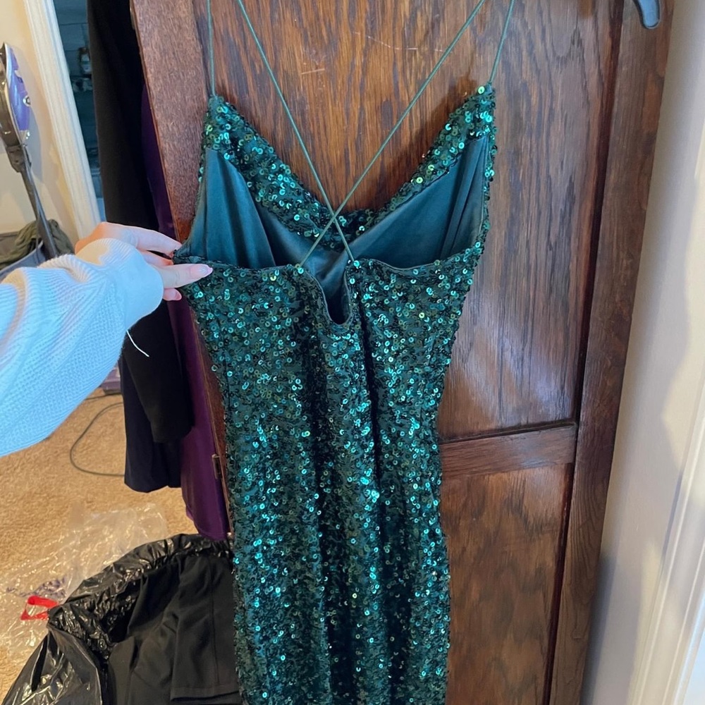 Dark Green Dress